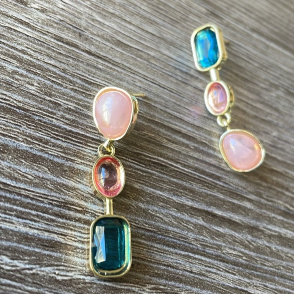 Bohemian drop earrings A164 - Picture 2 of 3